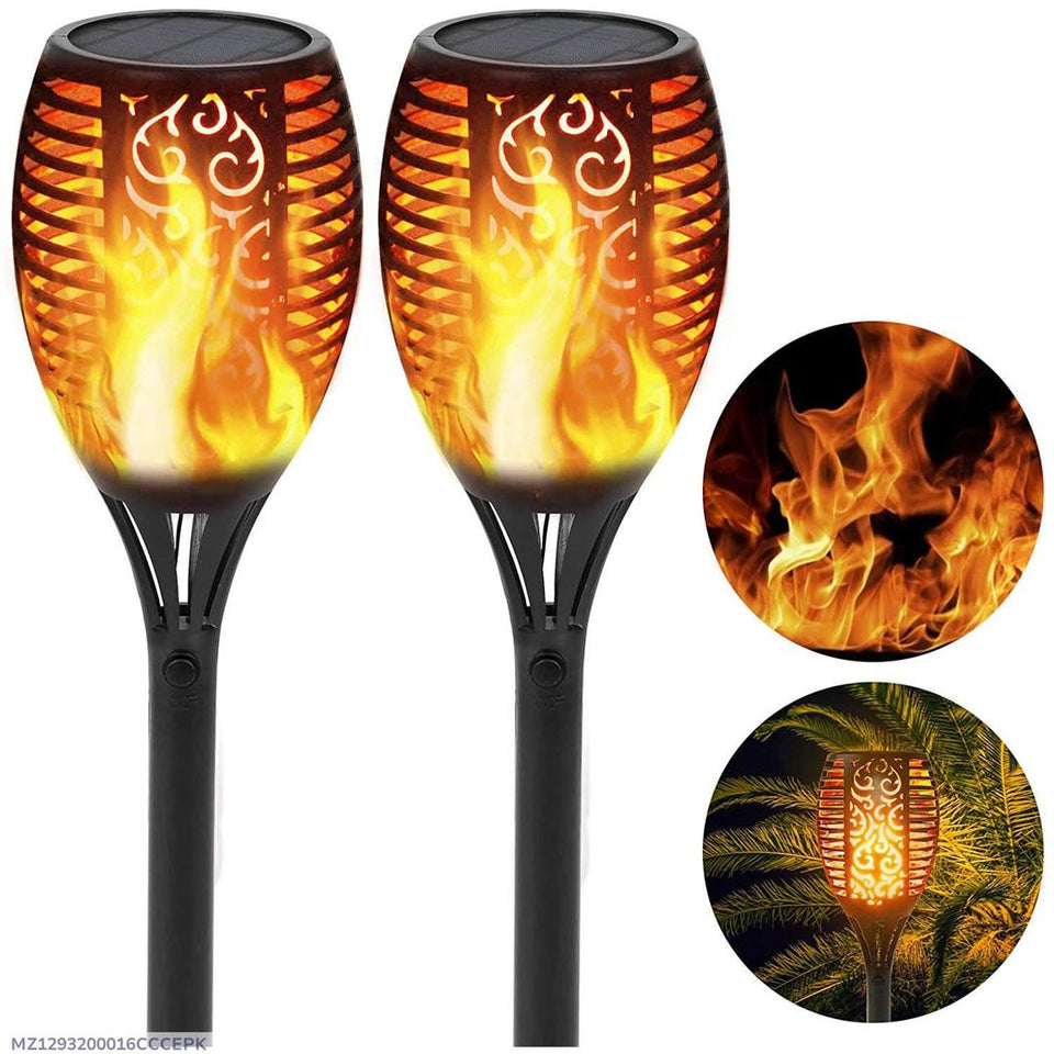 Garden solar flame light