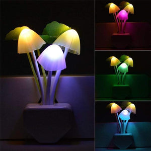 Multicolor Adjustable Mushroom  LED Night Light - Mushroom Design